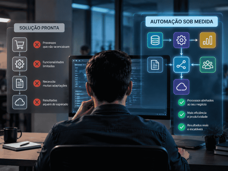 Automação sob medida: por que soluções prontas nem sempre funcionam para sua empresa?
